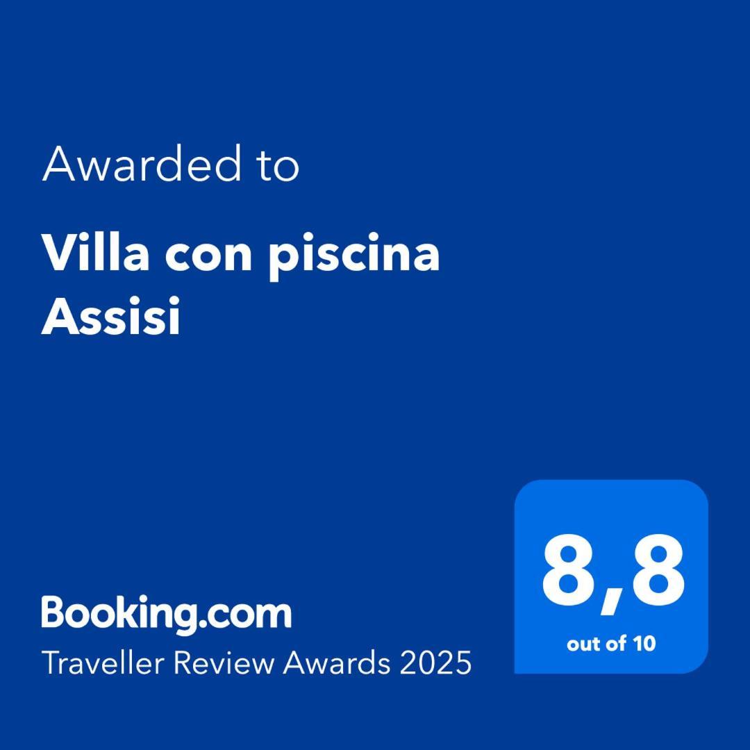 Villa Con Piscina Assisi Esterno foto